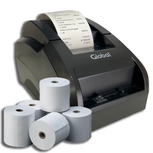 Impresora Global POS58 + 10 rollos 58mmx30m