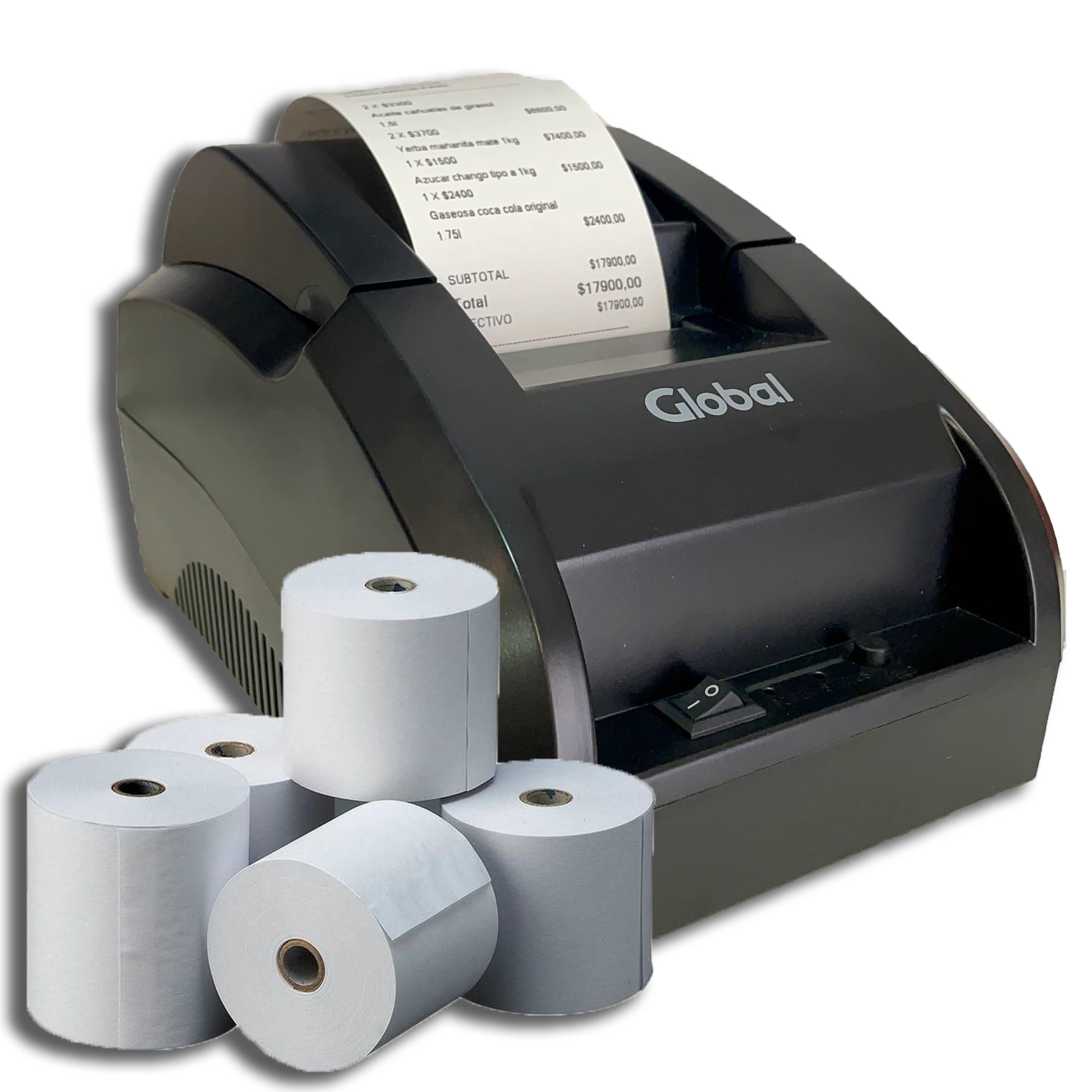 Impresora Global POS58 + 10 rollos 58mmx30m