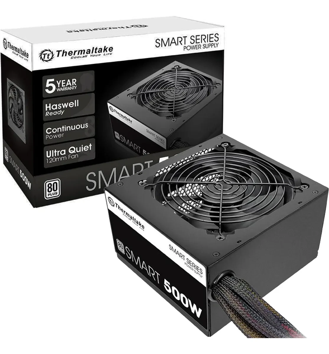 Fuente Thermaltake Smart 500w 80Plus White