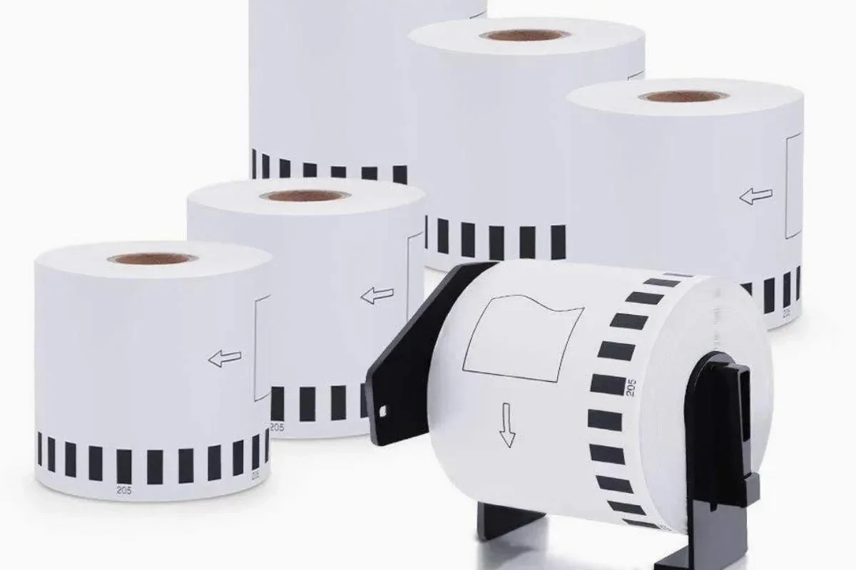 100 Rollo Brother dk 2205 continuo 62mm Sin Soporte